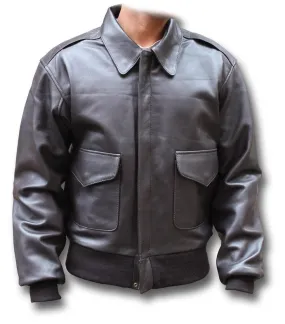 A2 USAAF LEATHER JACKET WITH SIDE POCKETS