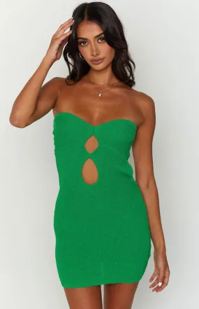 Alisha Green Strapless Mini Dress