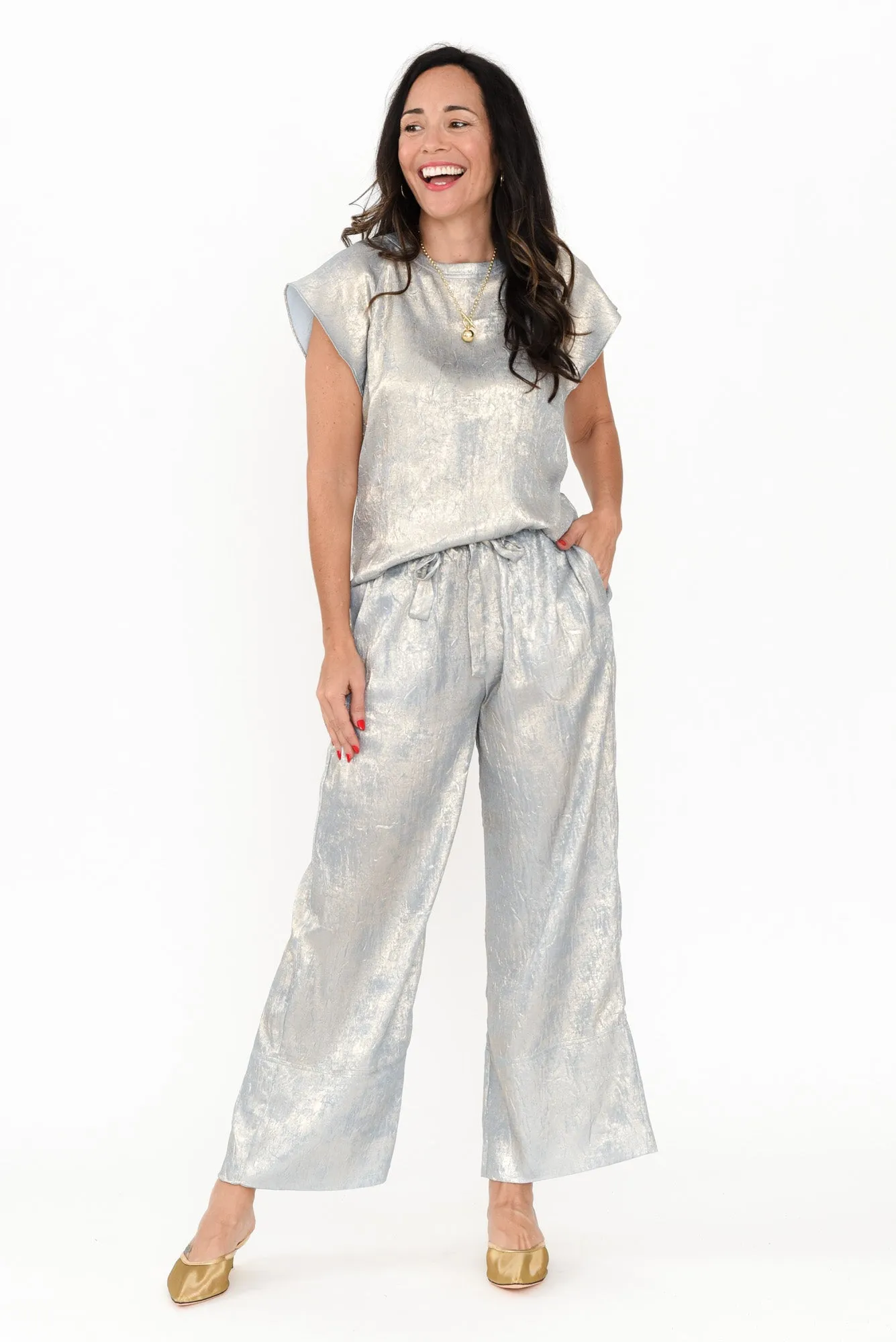 Astrid Champagne Drawstring Pants