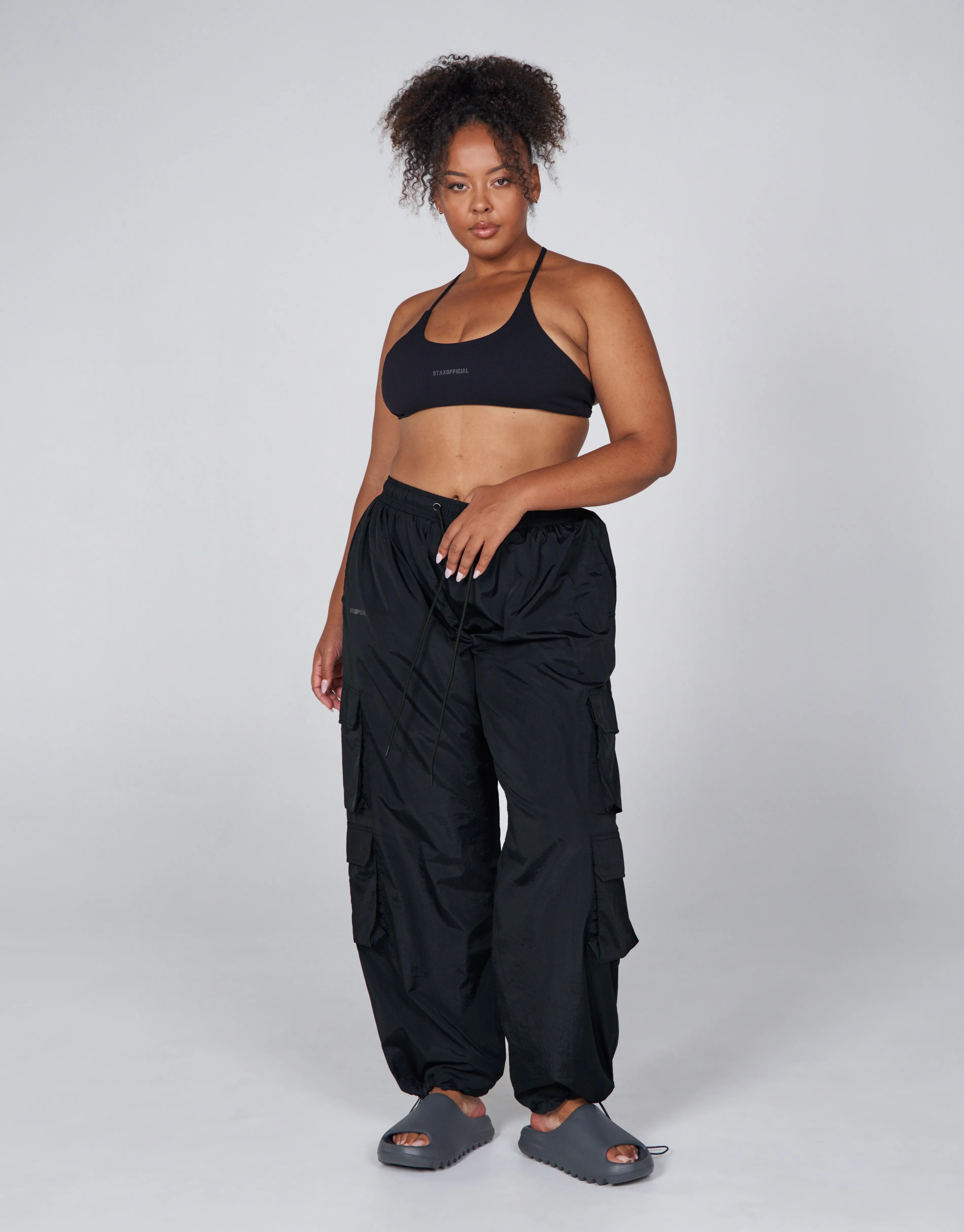 AW Crete Parachute Pants- Storm (Black)