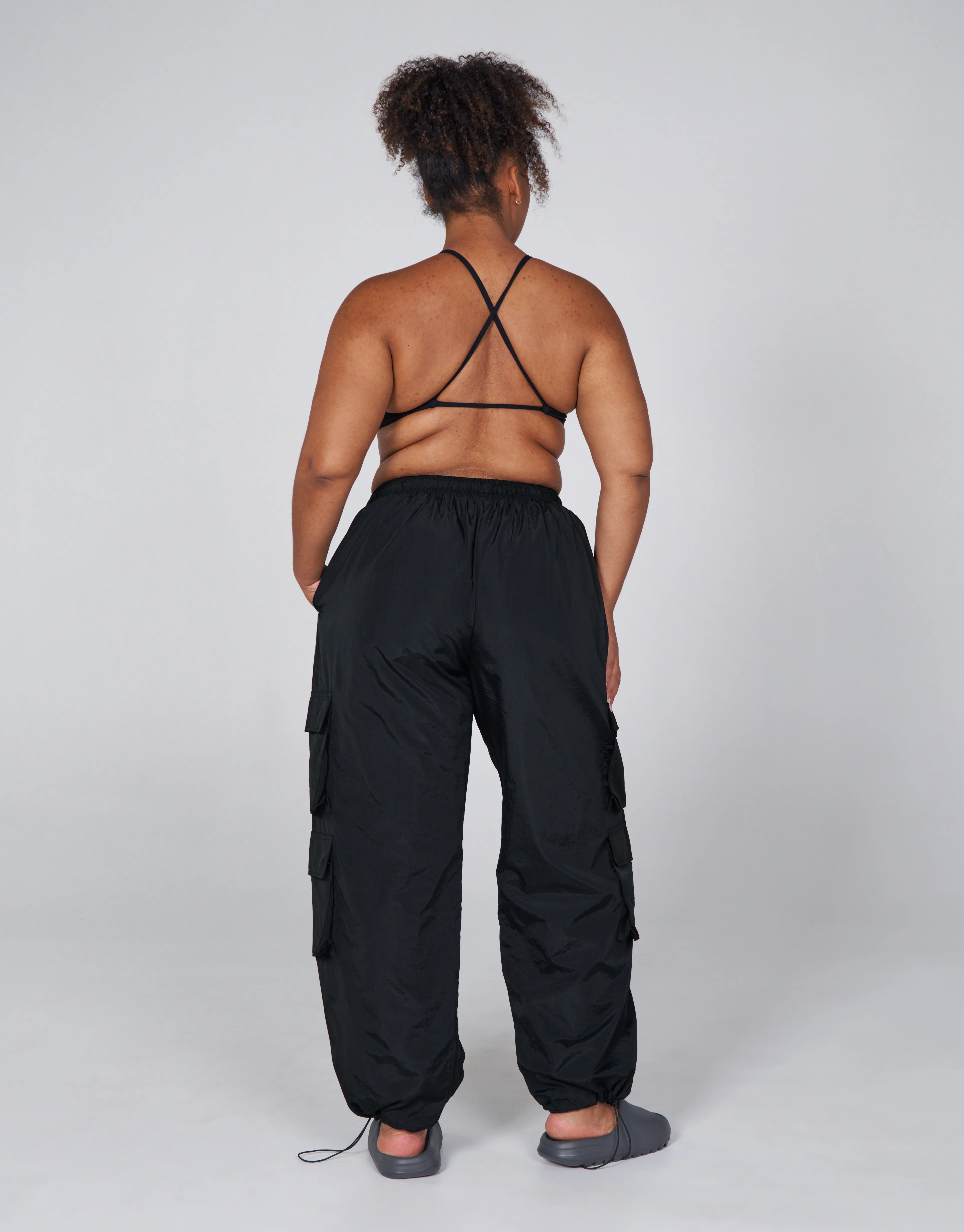 AW Crete Parachute Pants- Storm (Black)