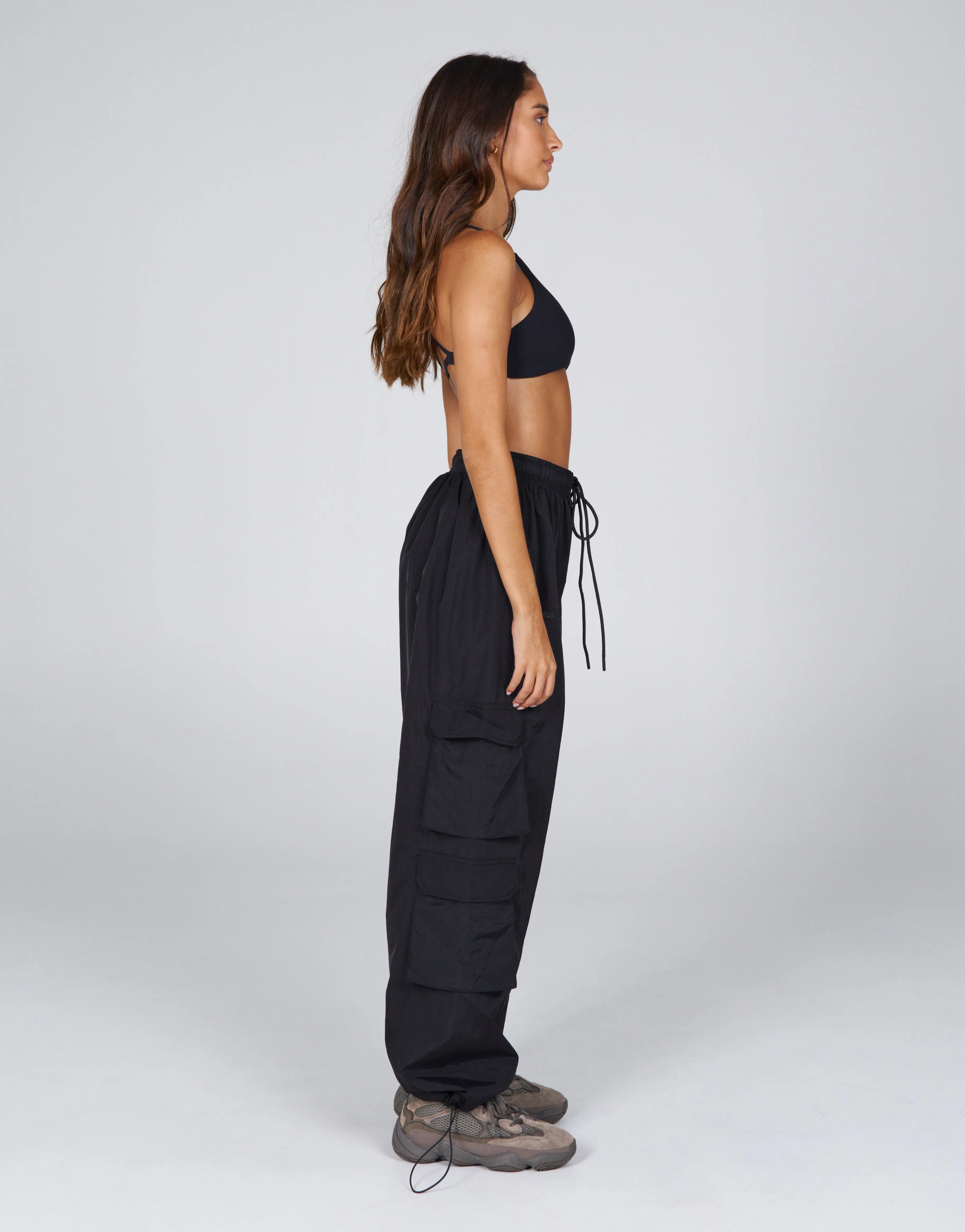 AW Crete Parachute Pants- Storm (Black)