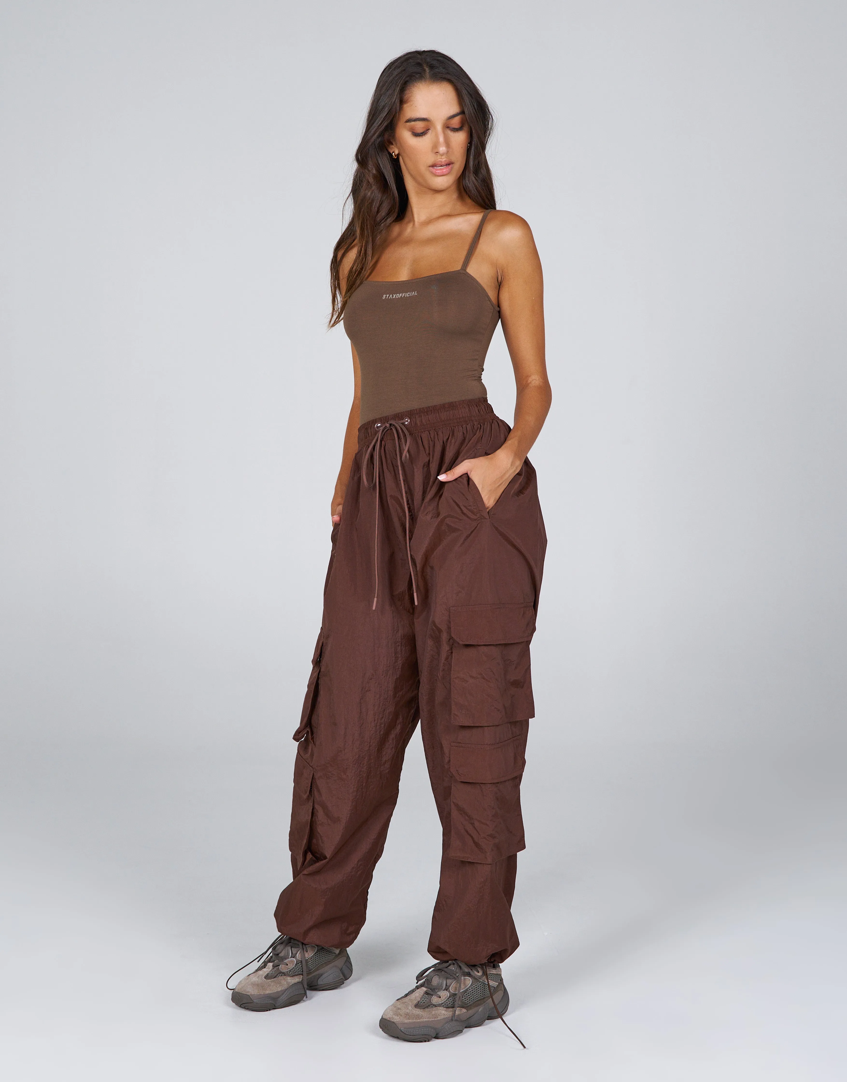 AW Crete Parachute Pants- Tuscan (Brown)