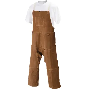 Black Stallion Split Cowhide Split-Leg Bib Apron