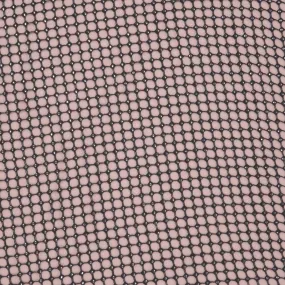 Black with Clear Rhinestones Lattice Net Fabric