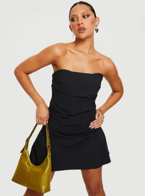 Bradwell Strapless Mini Dress Black