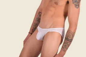 Briefs SMU Underwear Mini Sheer White Brief 33373 MX11