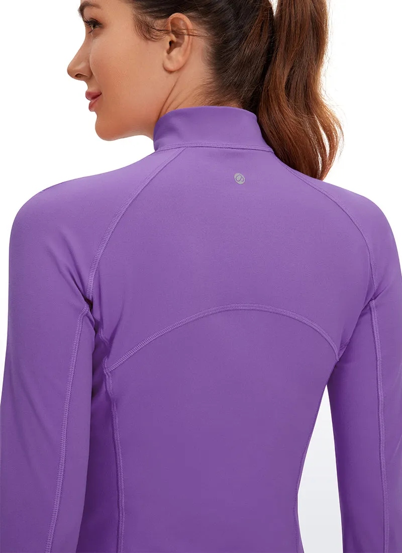 Butterluxe Half-Zip Long Sleeve Cropped