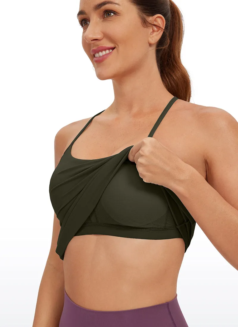 Butterluxe Hip Length Built-in Bra Tank Y Back