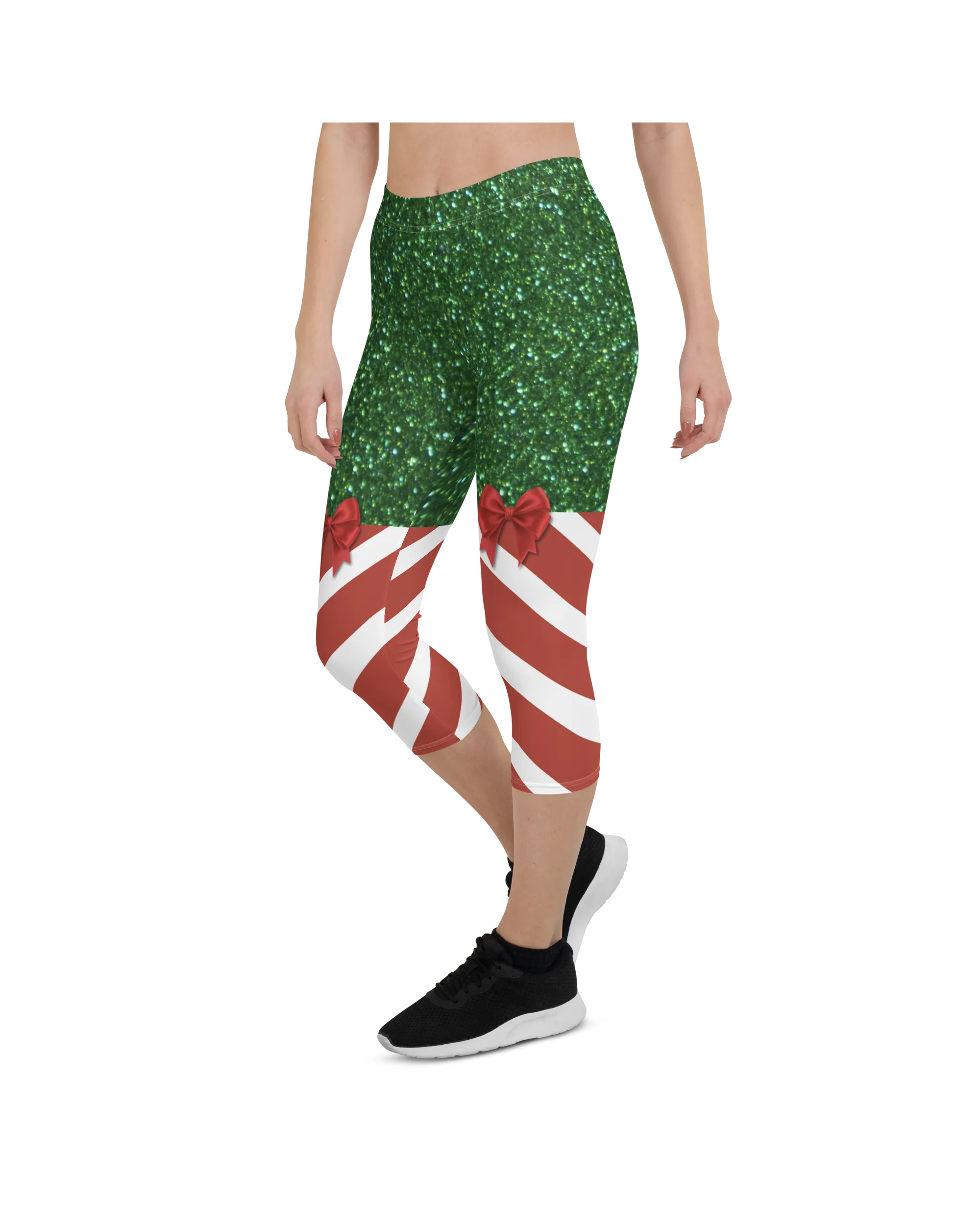 Candy Stripe Christmas Capris