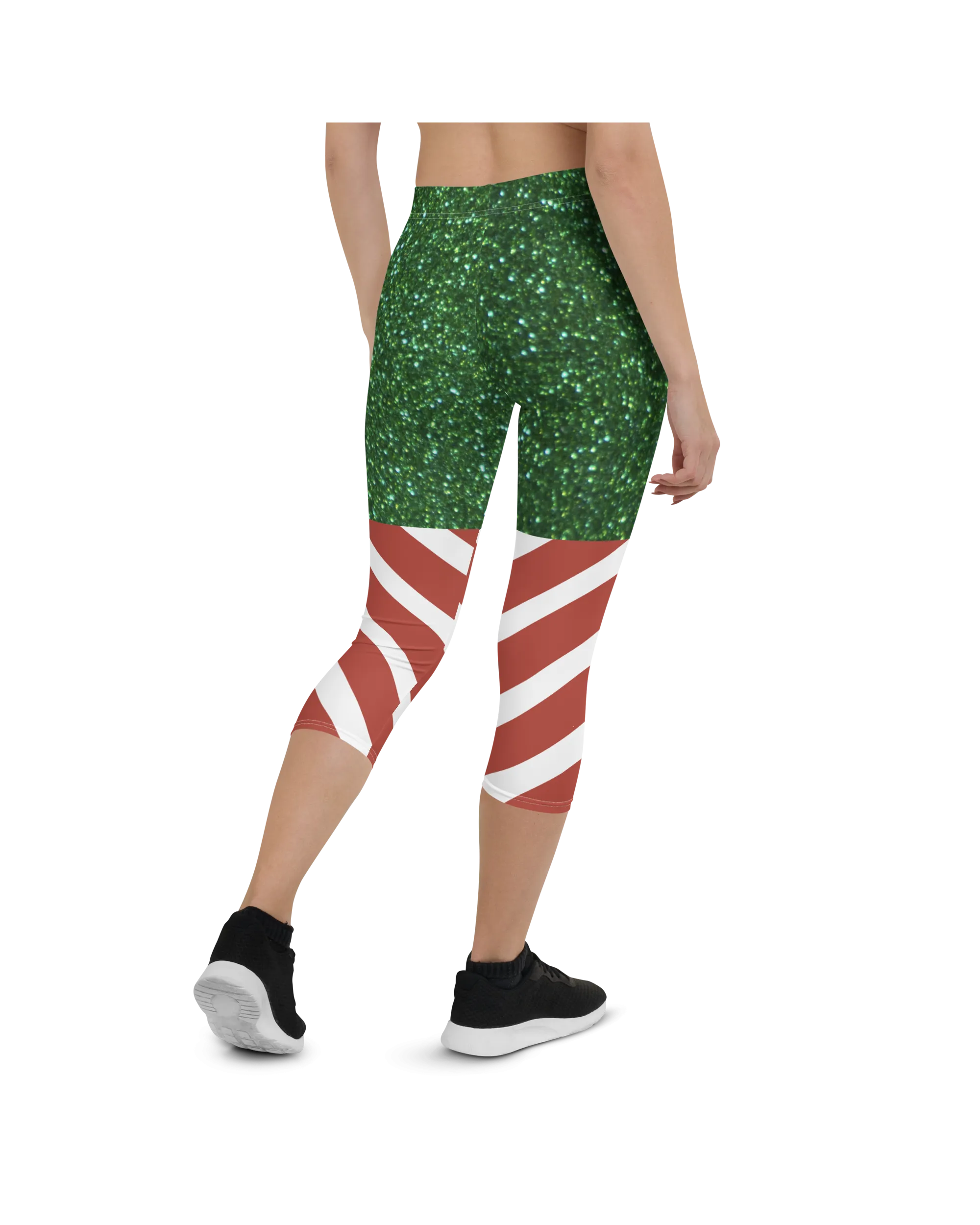 Candy Stripe Christmas Capris