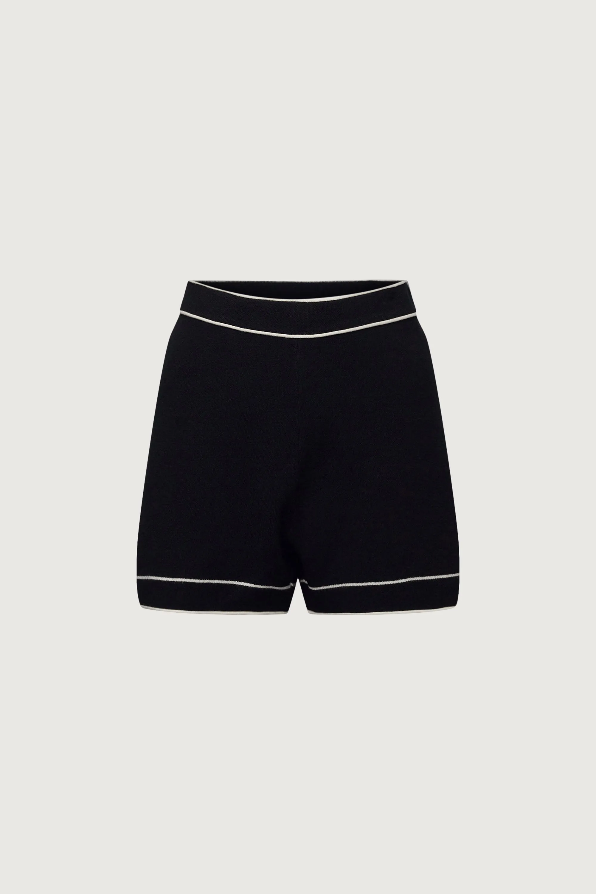 CONTRAST TRIM KNIT SHORT