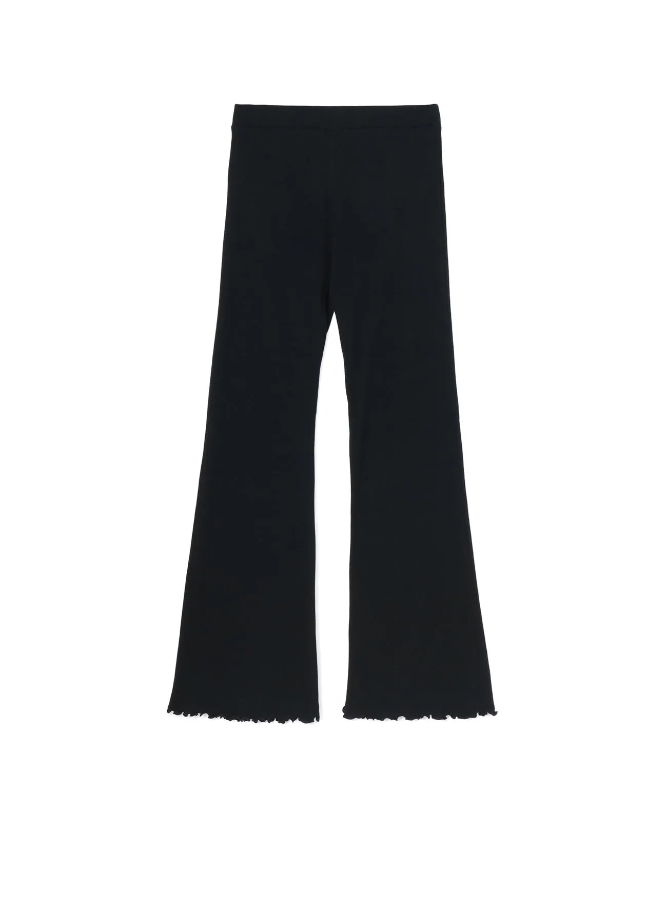 COTTON RAYON RIB FLARE PANTS