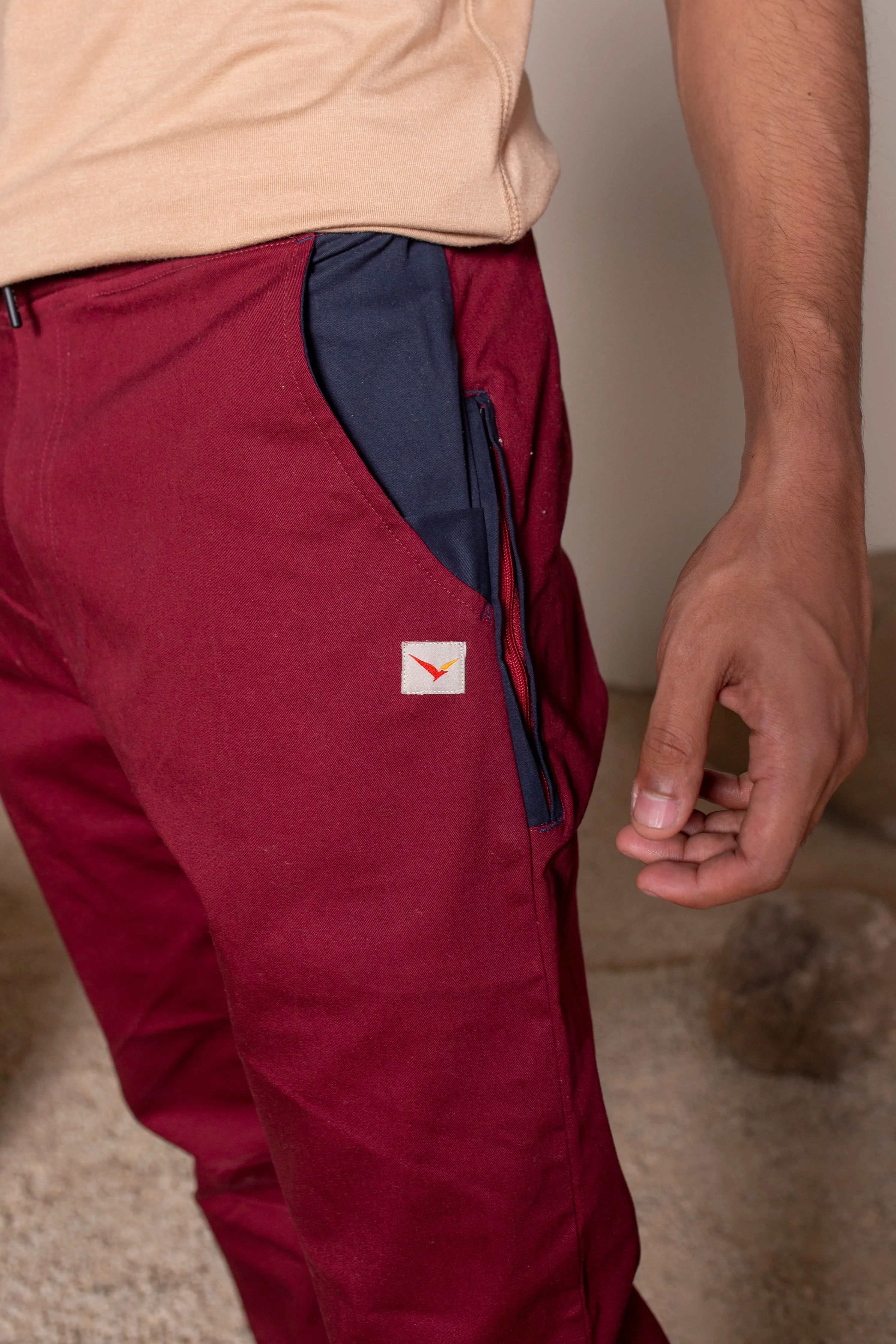 Earth Joggers Burgundy