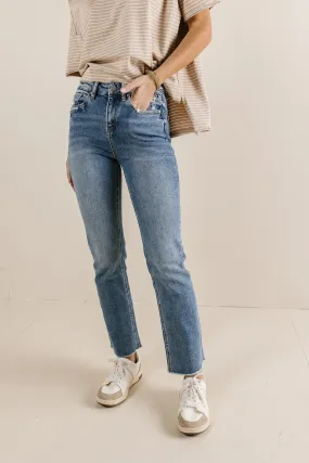 Elowyn Straight Leg Jeans in Light Wash - FINAL SALE