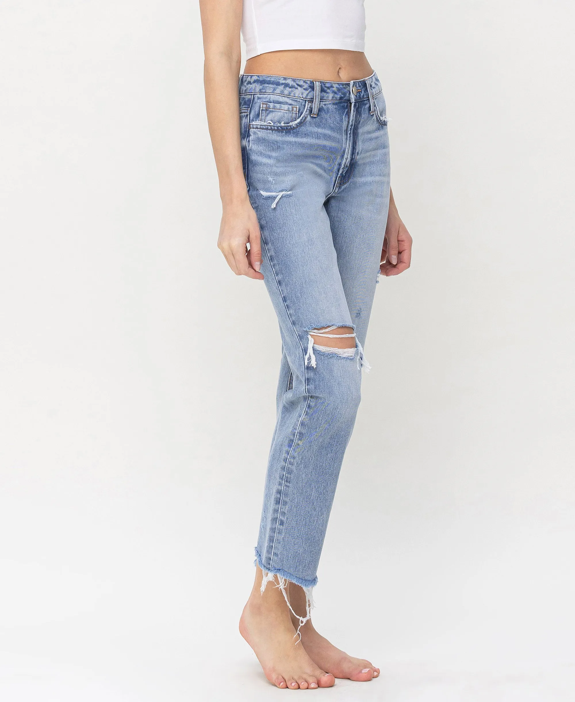 Flexible - Super High Rise Relaxed Straight Jeans