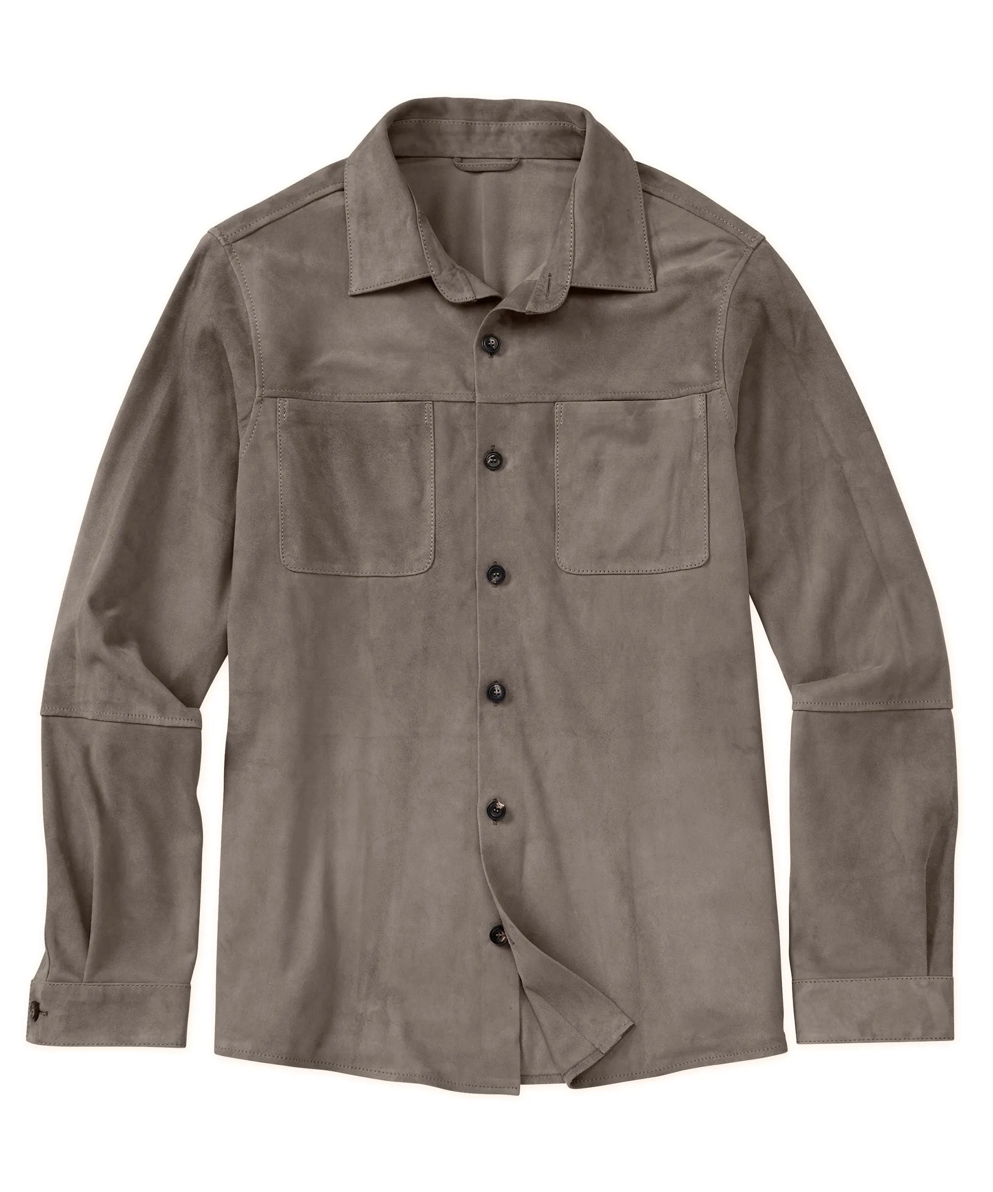 Goat Suede Shirt Jacket