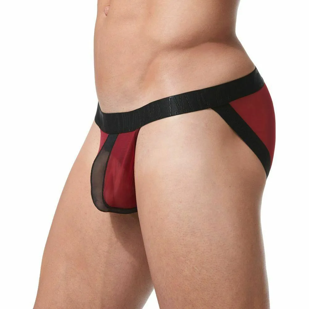 GREGG HOMME Briefs Temptation Super Mesh Unsnaps It Red 152103 108