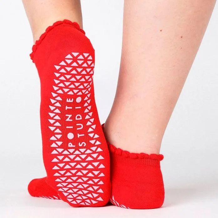 Happy Grip Socks - Red