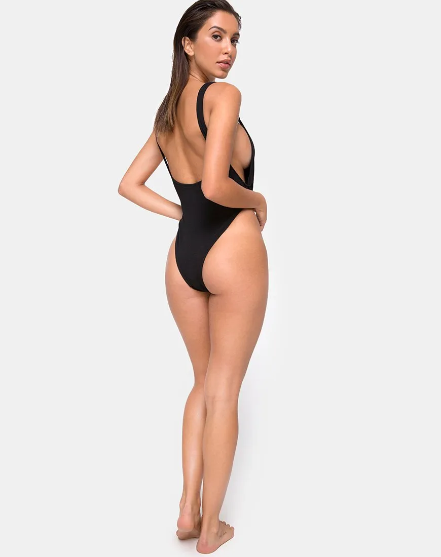 Hooked Swimsuit in Black