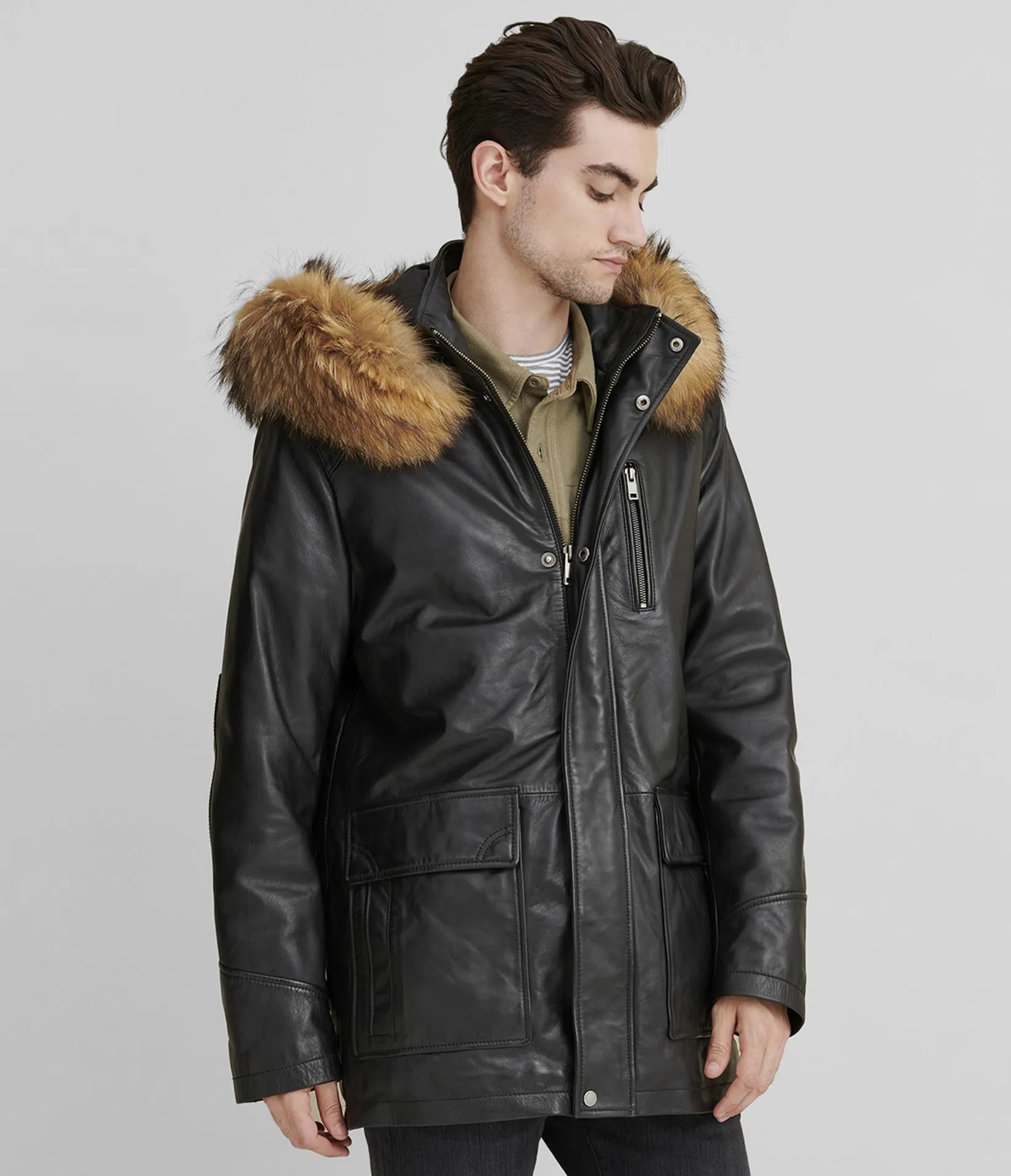 Jasper Leather Parka