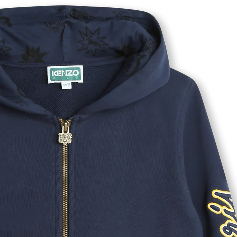 Kenzo Boys Fleeced Sweatshirt Navy