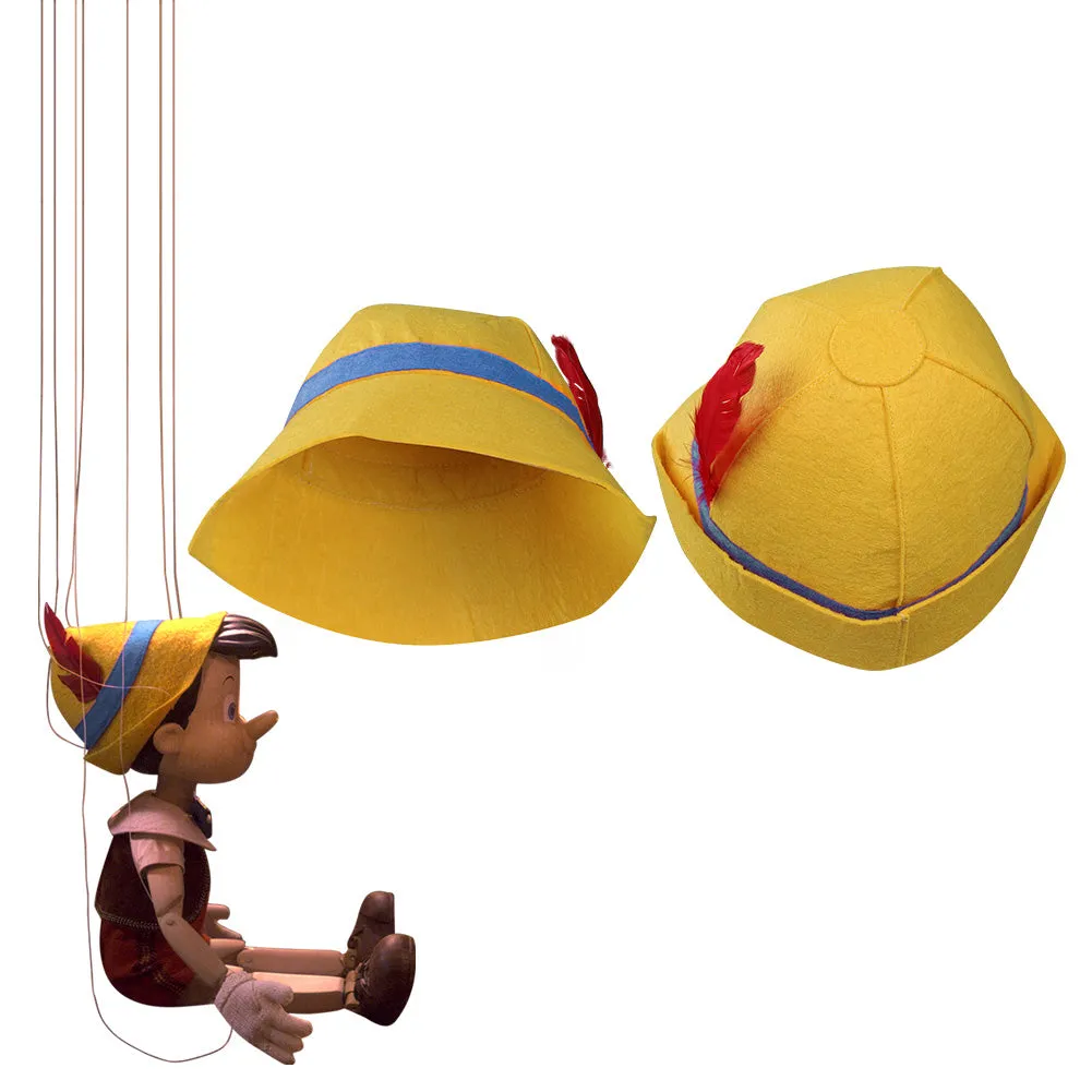 Kids Children Pinocchio Cosplay Hat Cap Halloween Carnival Costume Accessories Prop