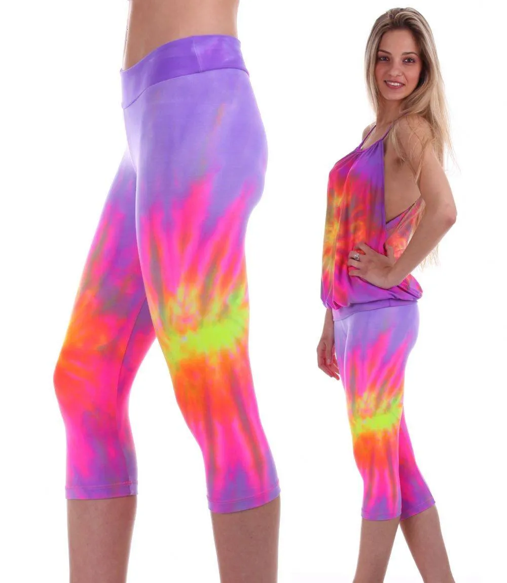 Last Chance! Margarita Activewear Wow Capri Tie Dyed 514012T