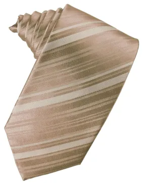 Latte Striped Silk Necktie