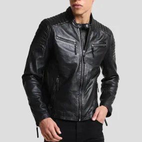 Lester Black Racer Leather Jacket