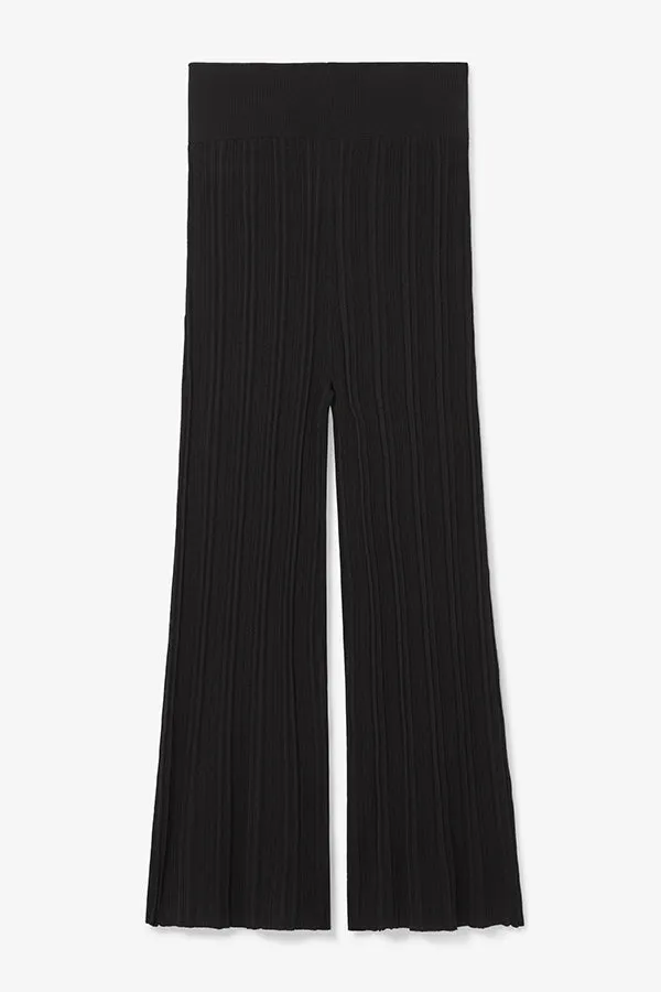 Marijane Pant - Textured Knit :: Black