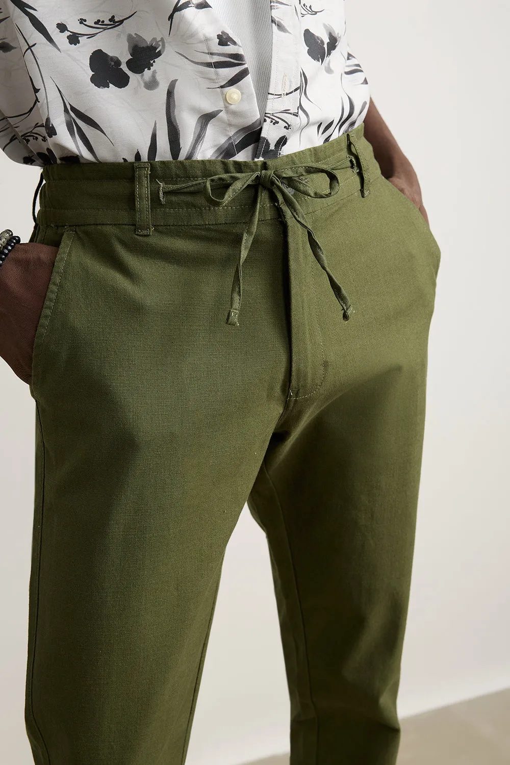 Men's Mint Green Summer Joggers