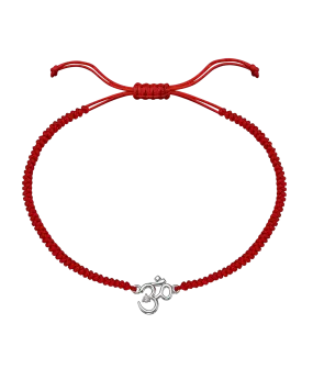 Om [RED] - 925 Sterling Silver