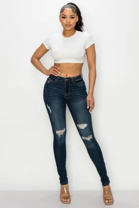 Penny - High Rise Destructed Skinny