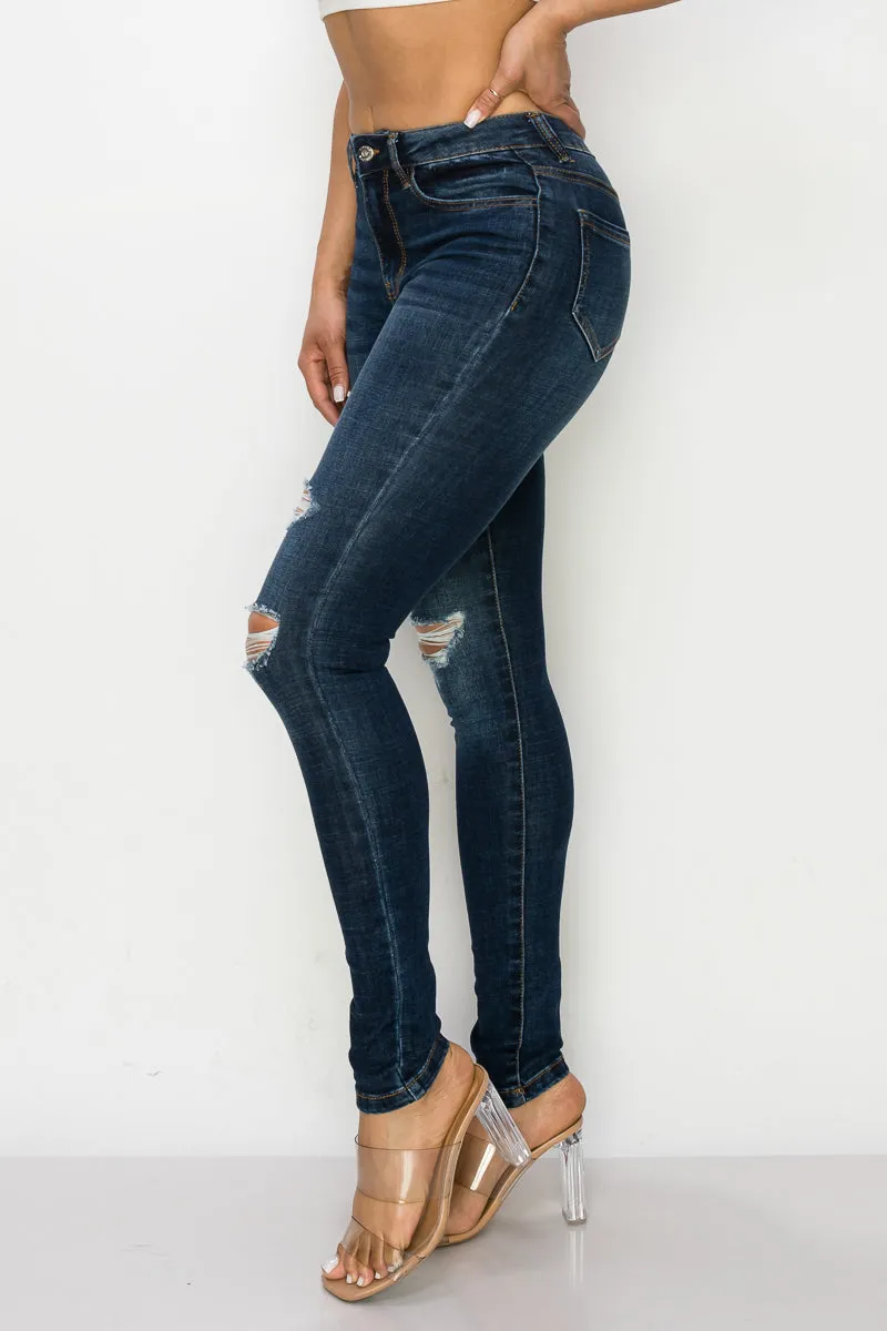 Penny - High Rise Destructed Skinny