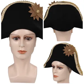 Peter Pan Wendy Captain Hook Cosplay Pirate Hat Cap Halloween Carnival Party Disguise Costume Accessories Prop