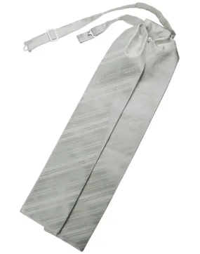 Platinum Striped Satin Ascot