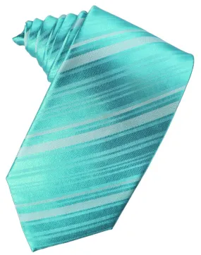 Pool Striped Silk Necktie