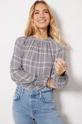 Pucker Plaid Top