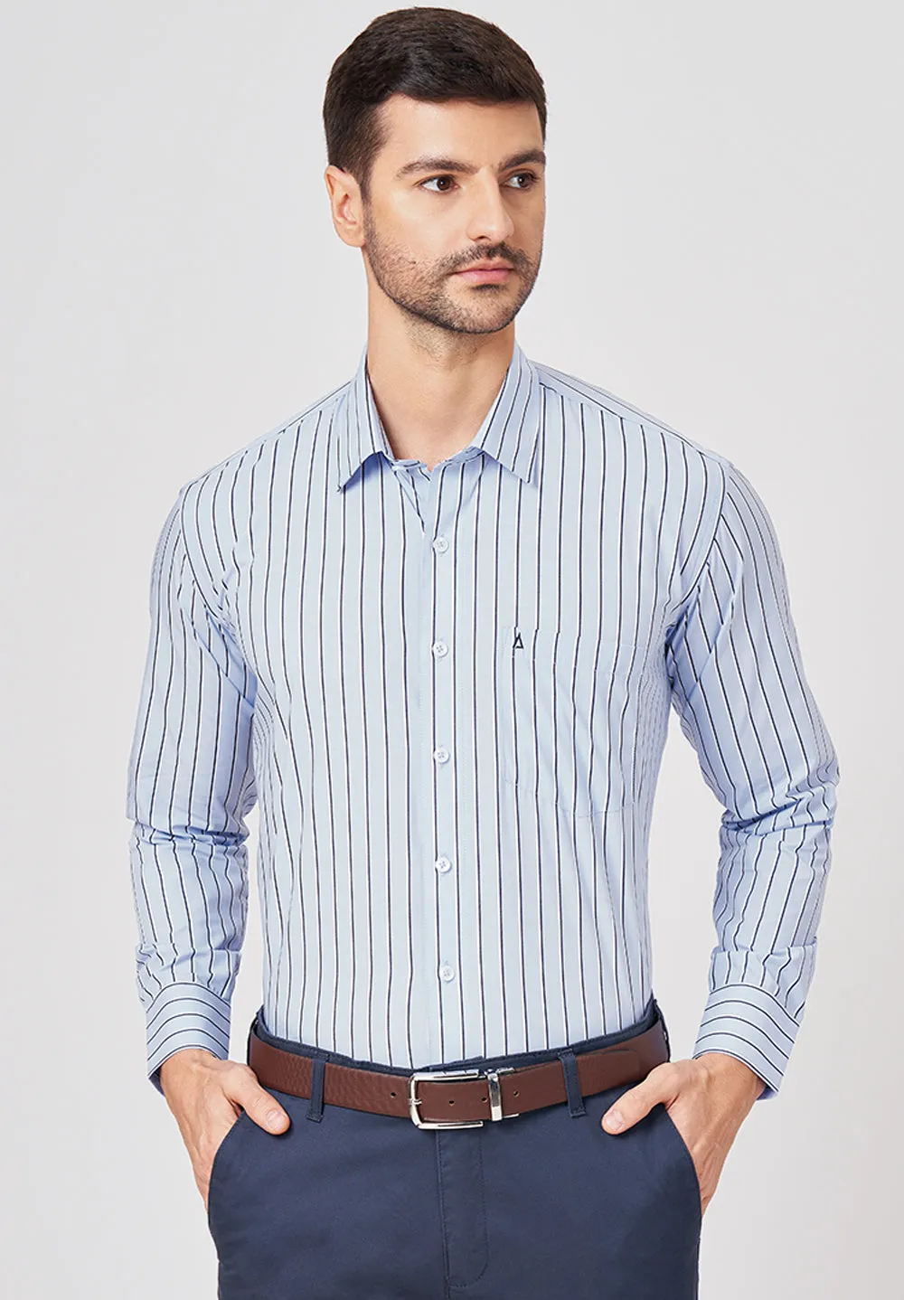 Pure Cotton Formal-Regular Fit Shirt - 43297