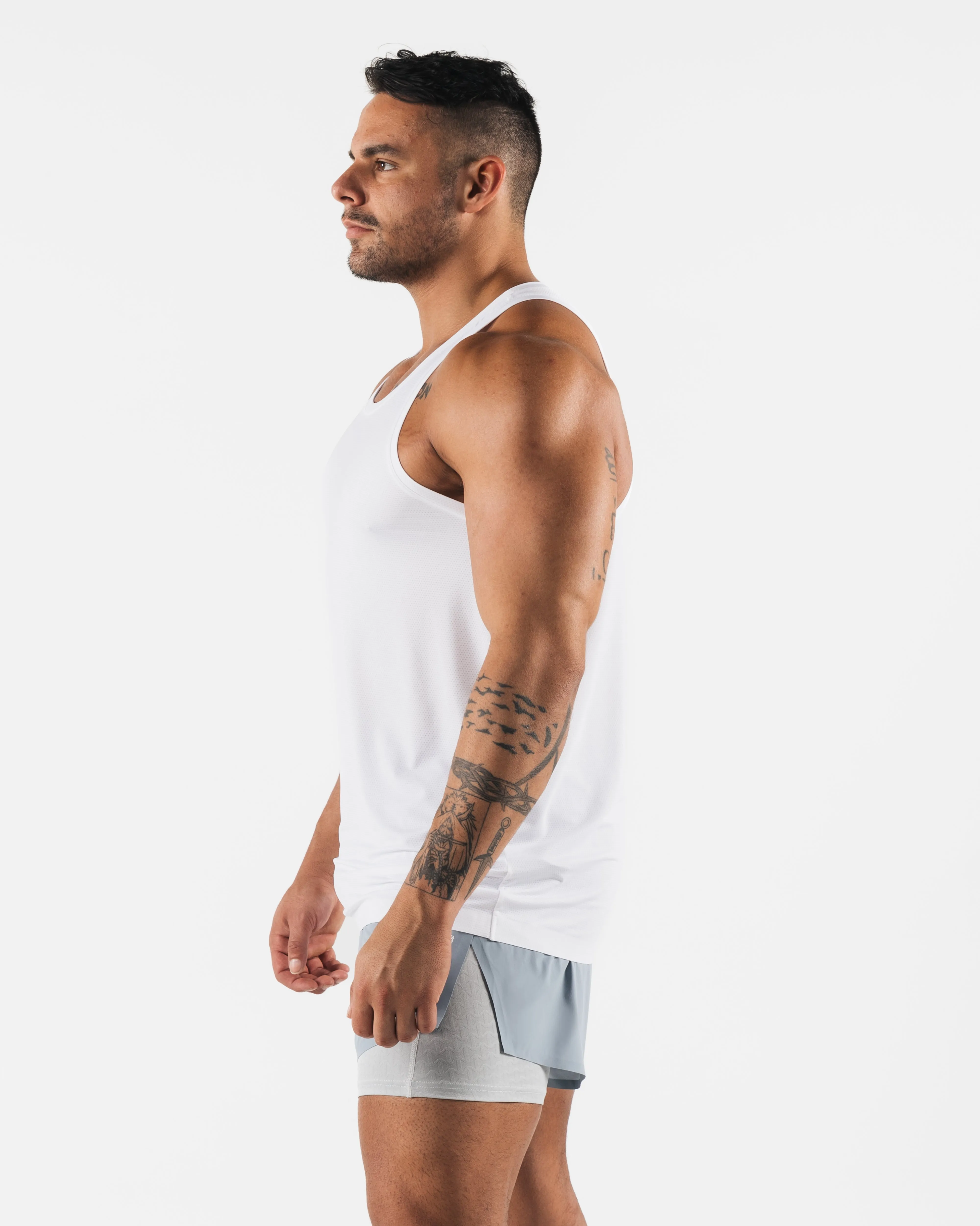 Racer Tank - White