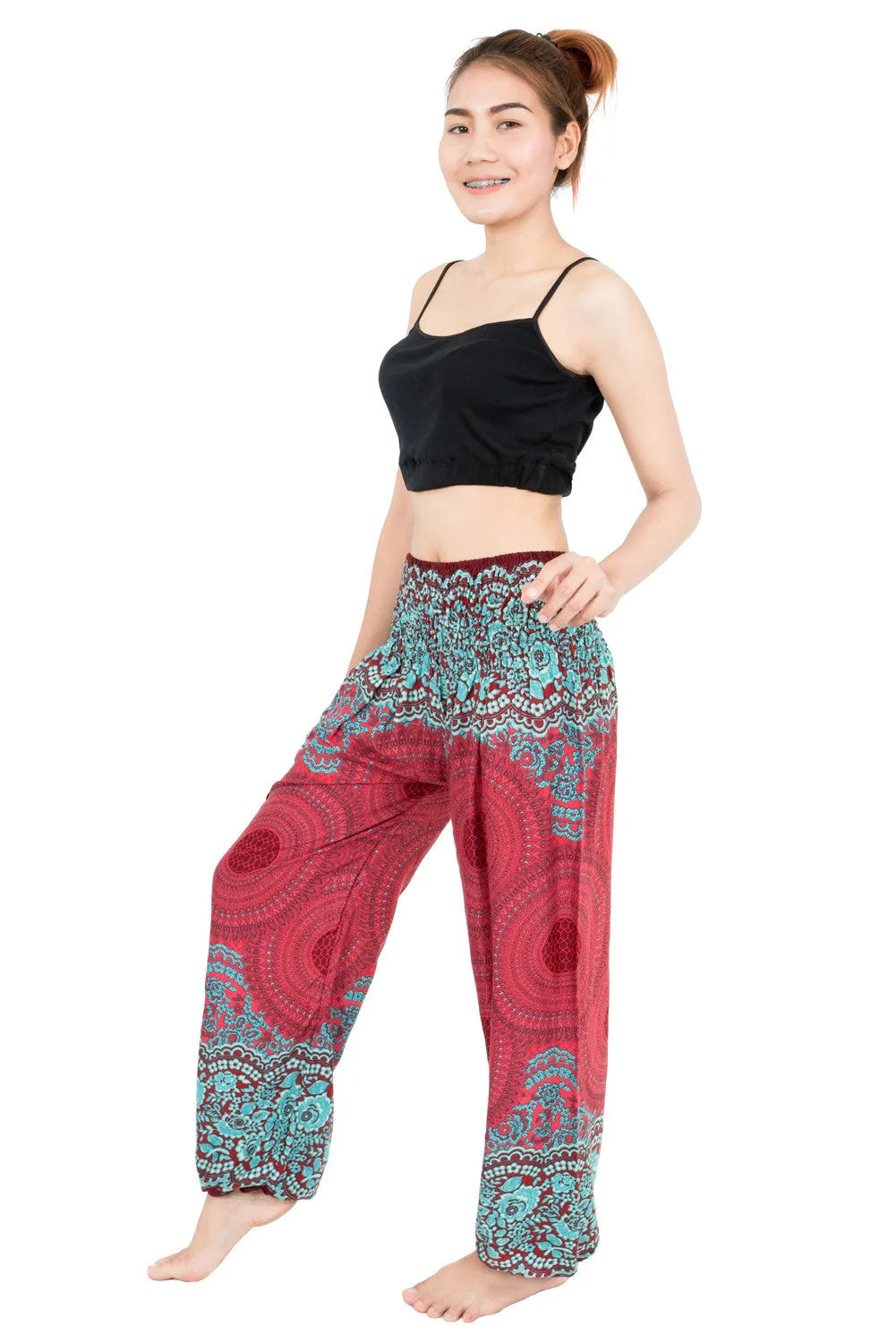 Red Mandala Harem Pants