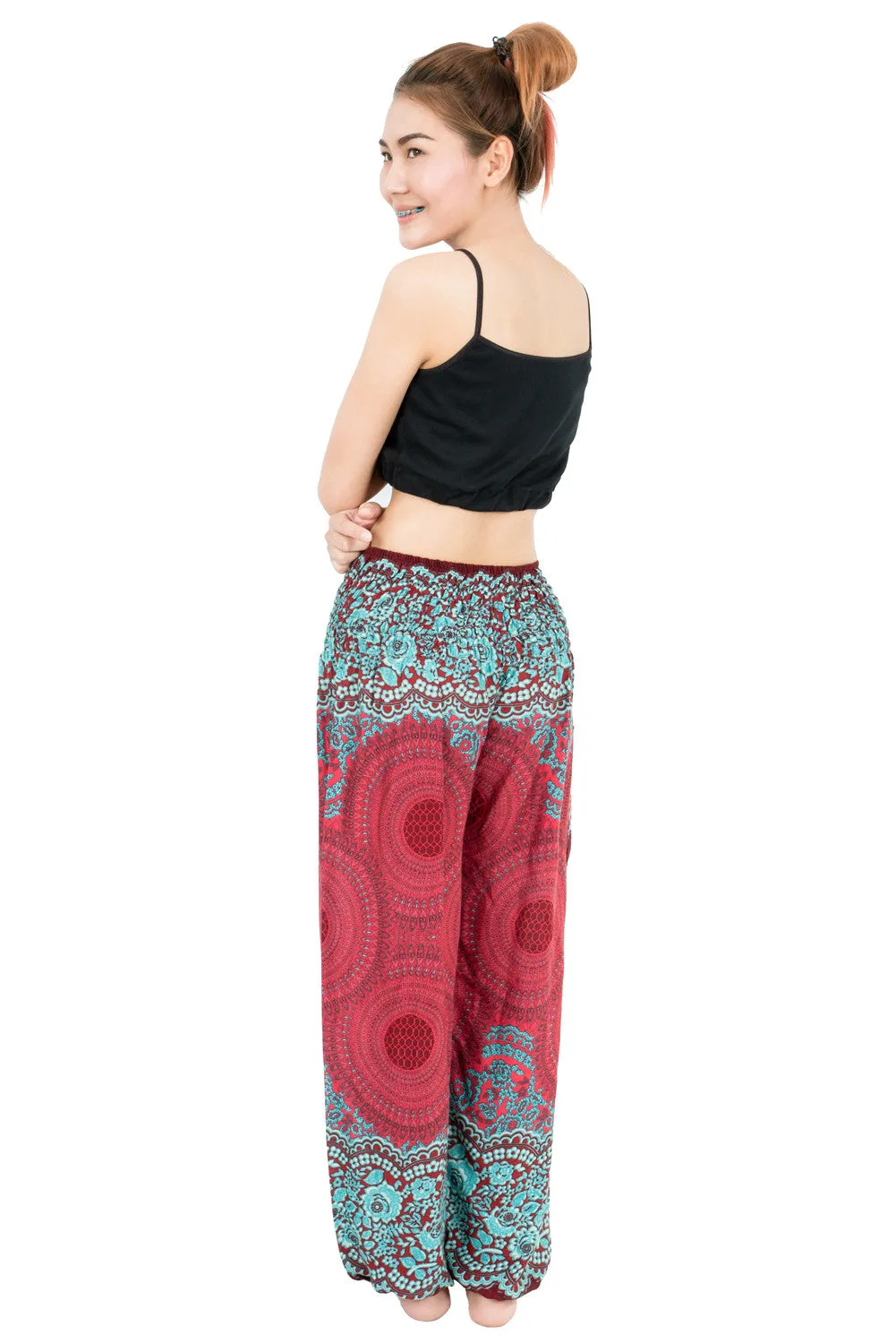 Red Mandala Harem Pants