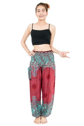 Red Mandala Harem Pants