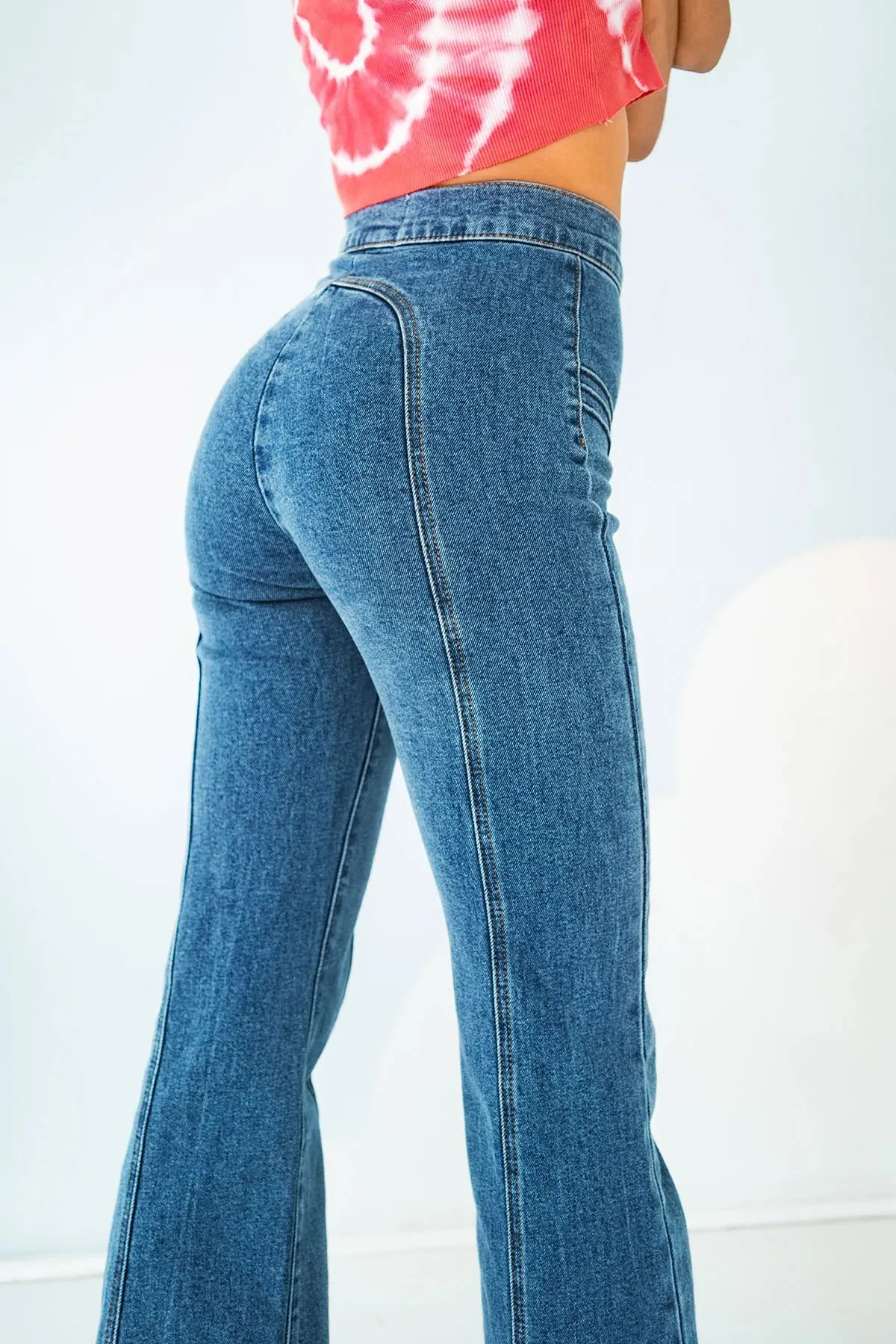 Rollergirl Flares / Blue Clue Wash