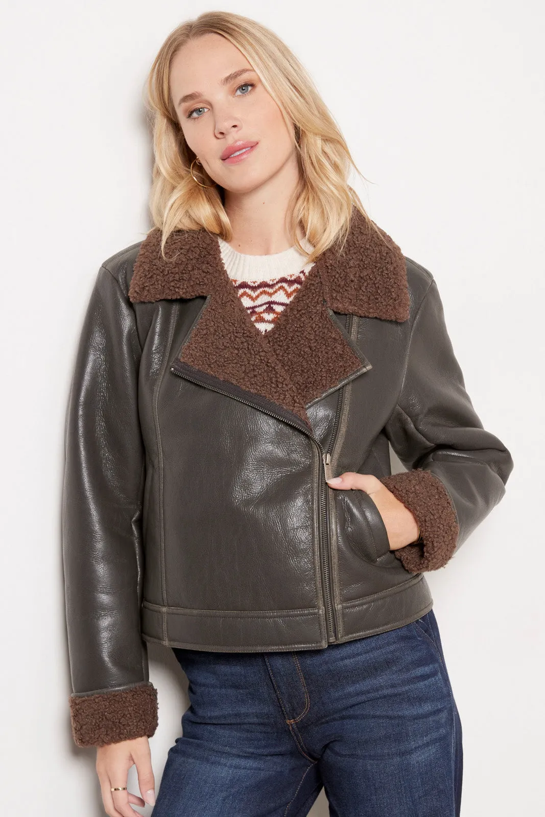 Ruthie Vegan Leather Jacket