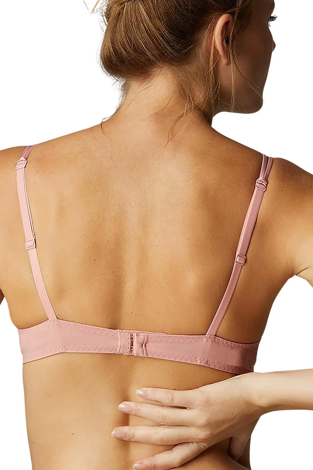 Simone Perele DLICE Sheer Demi Bra,Peachy Pink