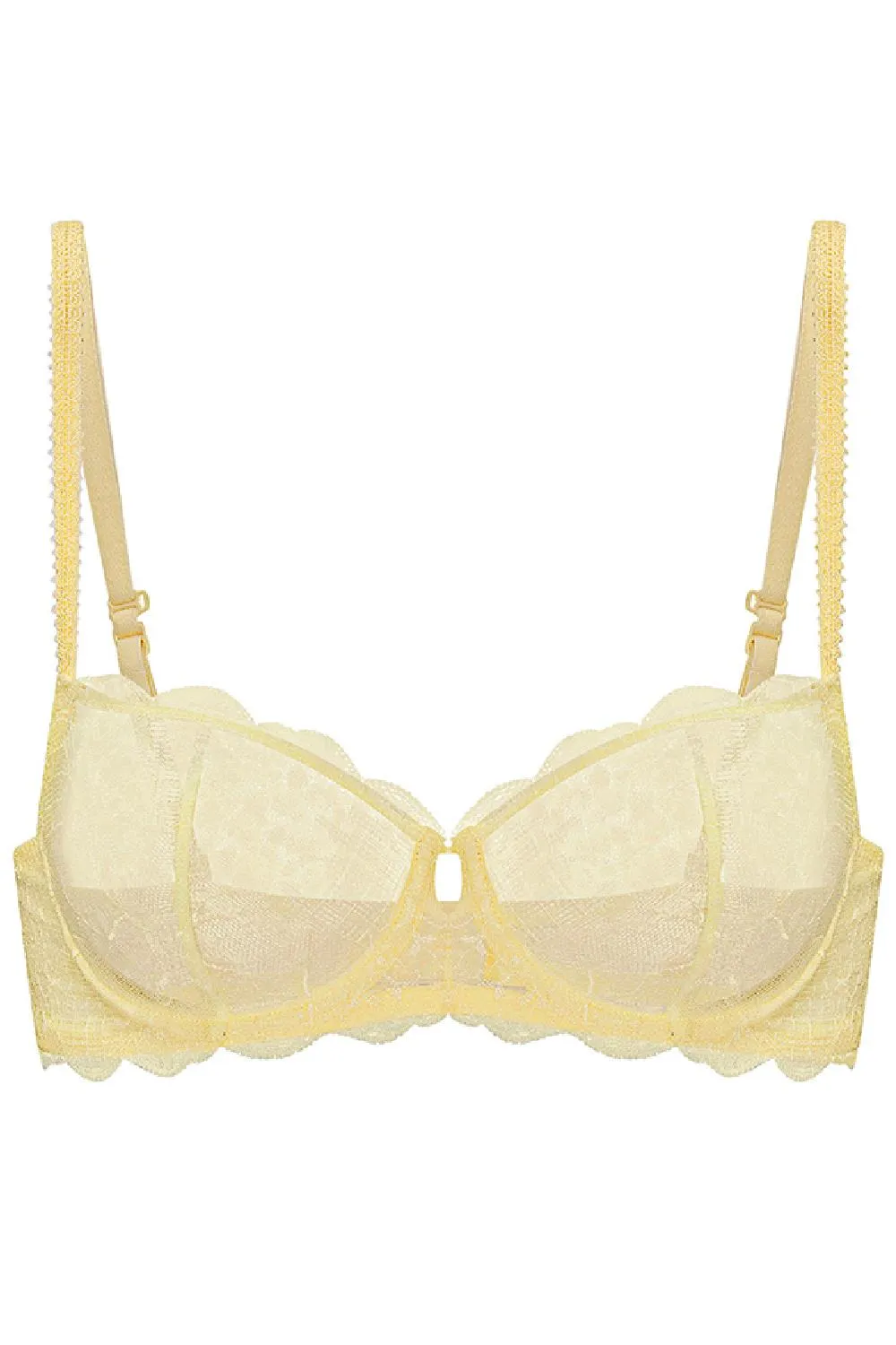 Simone Perele REVE Sheer Demi Bra, Lemonade (12Z330)