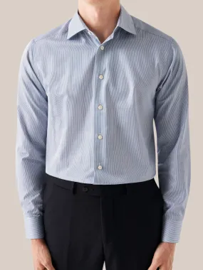 SLIM FINE STRIPED SIGNATURE TWILL SHIRT Bl