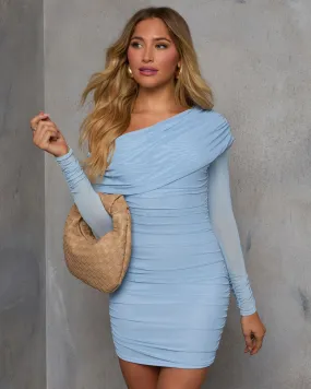 Take Me In One Shoulder Mini Dress